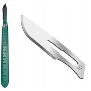 Bisturiu cu mâner nr. 10 10pcs